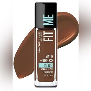 Lot of 4 New Maybelline Fit Me Matte+Poreless Liquid Foundation Makeup Color 375